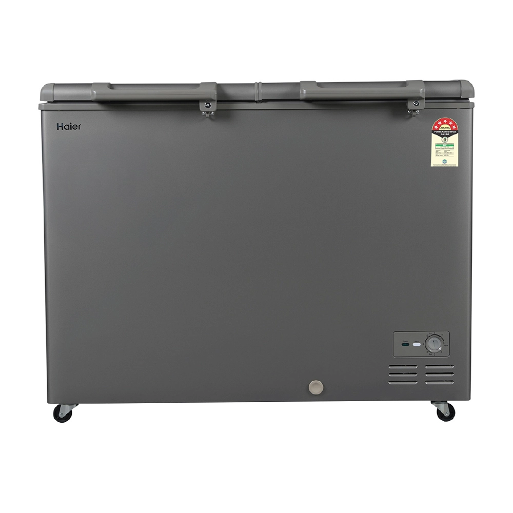 Haier 595 Ltr Double door- Embossed Titanium Grey colour Convertible Hard top Freezer